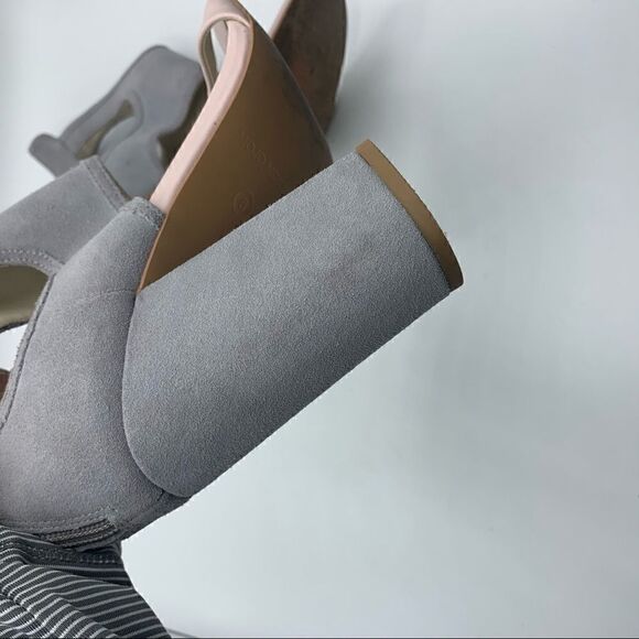 Mojo Moxy❤️ gray and pink block sandal heel - Picture 15 of 15